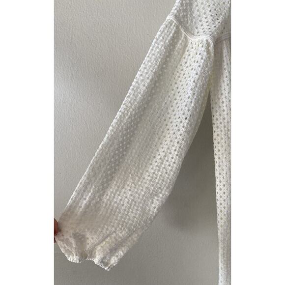 Max Studio Peasant Long Sleeve Dress Crochet Boho Size XS Prairie Cottagecore - Picture 4 of 10